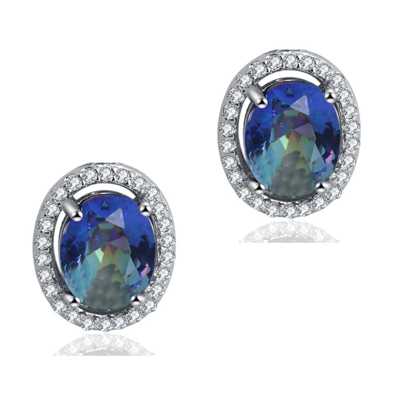 Ayowei color 925 silver zircon earringspendant necklace ring jewelry set ladies new business gifts women's models JS782A | Украшения и