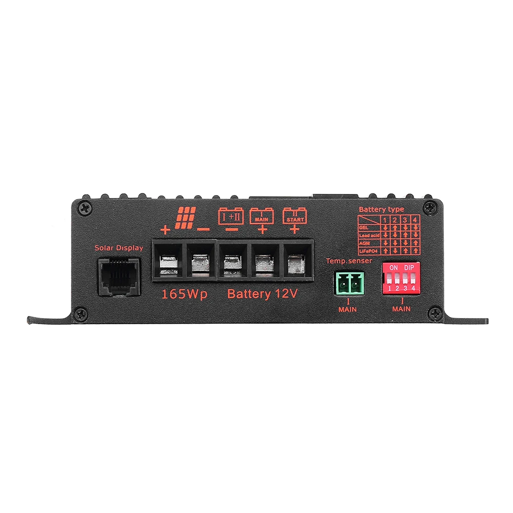 MPPT5012A-DUO MPPT 12A 12 V Солнечный контроллер заряда с ЖК-солнечным регулятором для солнечной панели зарядное устройство