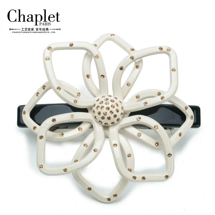 [] years to promote the Korean hollow iron clamp diamond card factory Camellia elegant hair wholesale | Красота и здоровье