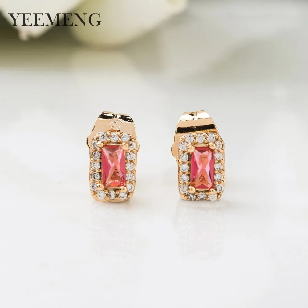YEEMENG 2019 новые женские серьги гвоздики в виде фотоблесток золотого