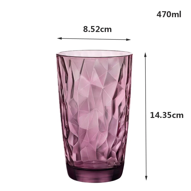 1pcs 470ml Термостойкие бессвинцовые Хрустальные чашки Красочный стеклянный Кубок виски пивной бокал es винный Кубок креативный бар отель свадебные Питьевая Посуда - Цвет: 1pcs 470ml