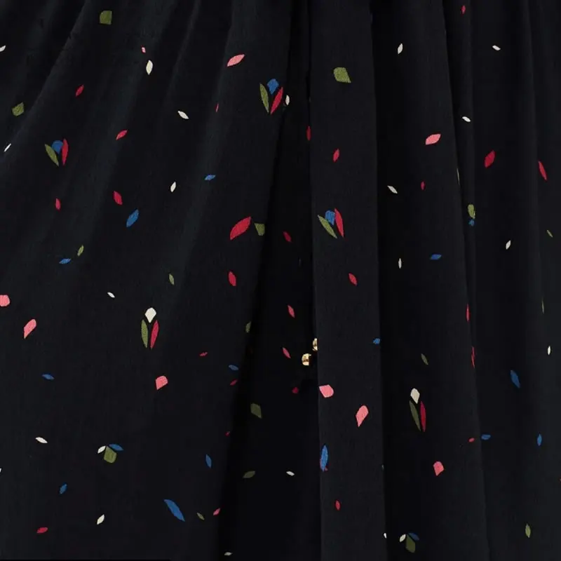 6XL 7XL Большие размеры Повседневное платье с принтом для женщин длинным рукавом