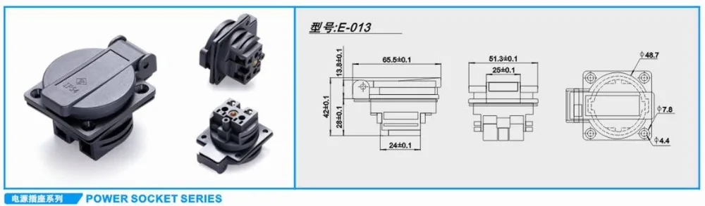 Eu Waterproof Socket IP54 Black 16A 250V AC Power Female Connector Cable 4000W Industrial | Электроника
