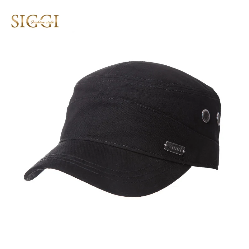 

FANCET Spring Military Hats For Men Solid Breathable Snapback Cotton Army Cap Adjustable Curved Bill Casual Gorras Male 89104