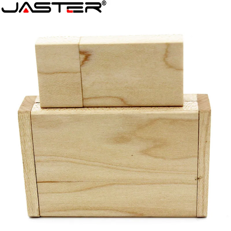 JASTER деревянный usb+ коробка usb флэш-накопитель Флешка 4 ГБ 8 ГБ 16 ГБ 32 ГБ 64 Гб карта памяти U диск USB creativo(более 10 шт. бесплатный логотип