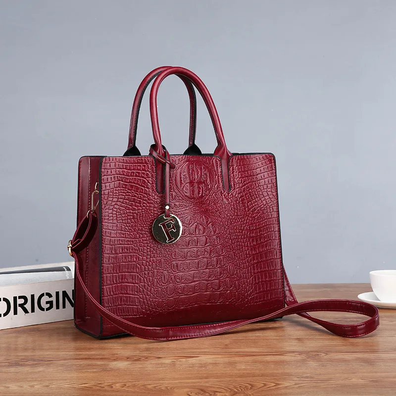 2018 Аллигатор Leahter сумки для Для женщин моды Crossbody Сумочка Большой Bolsa Feminina sac