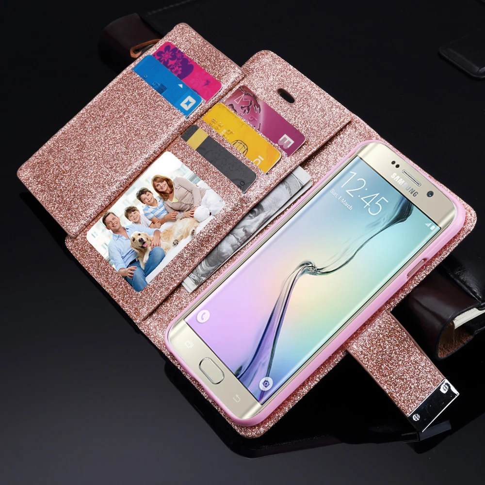 Bling кожаный бумажник чехол для samsung A3 A5 J3 J5 кошелек для A6 A7 A8 J6 J4 Plus ЕС подставки кнопка Капа
