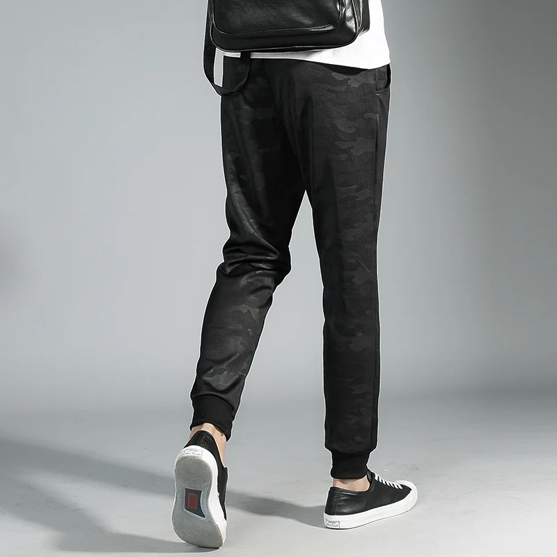 

Woodvoice New Mens Fashion Harem Pants Sweatpants Camouflage Jogger Pants Solid Pencil Pants Outdoors Joggers Slim Male Trousers