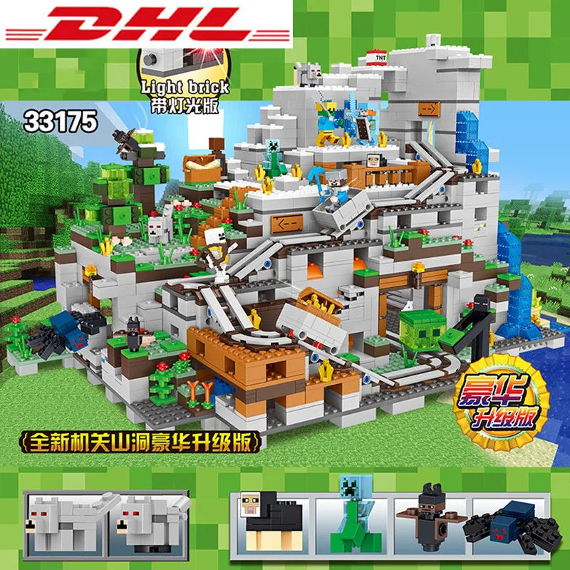 Фото Фигурки шахты crafter горная пещера создатель зомби 33175 DIY роскошная версия сборные Фигурки шахты crafter горная пещера создатель зомби 33175 DIY роскошная версия сборные