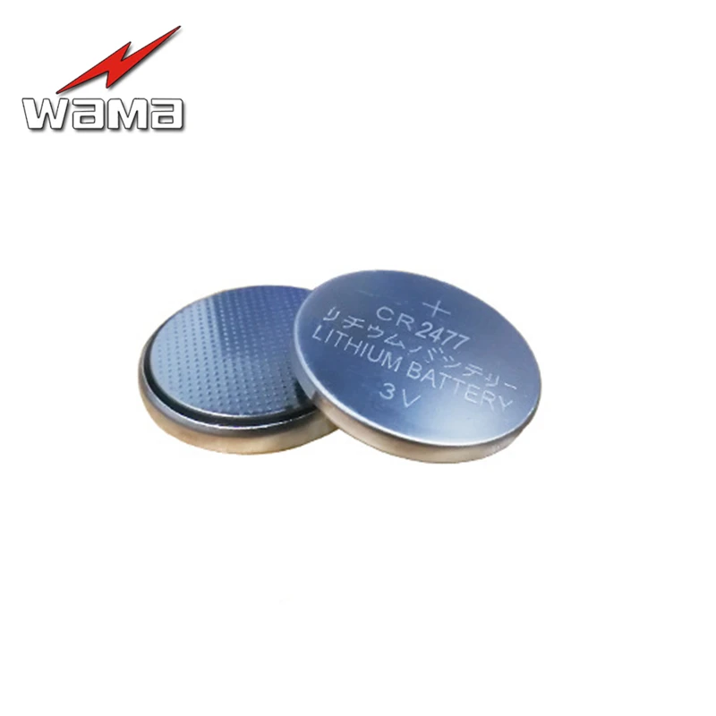 20 шт./лот Wama CR2477 3V 1000mAh литиевая батарея таблеточного типа батарейки таблетки EB