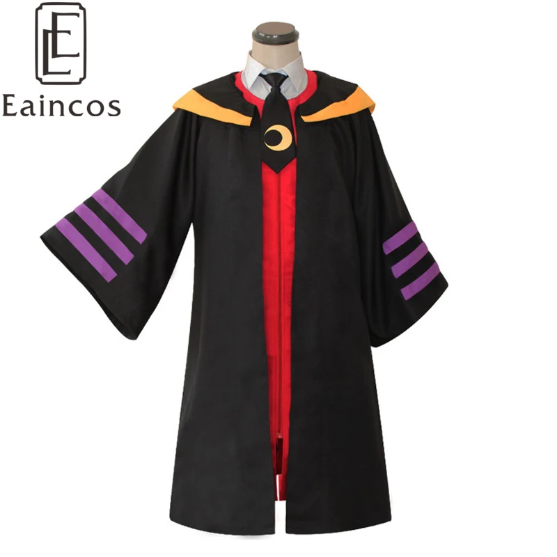 

Anime Assassination Classroom Korosensei Hooded Cape Cosplay Party Costume Cloak With Tie