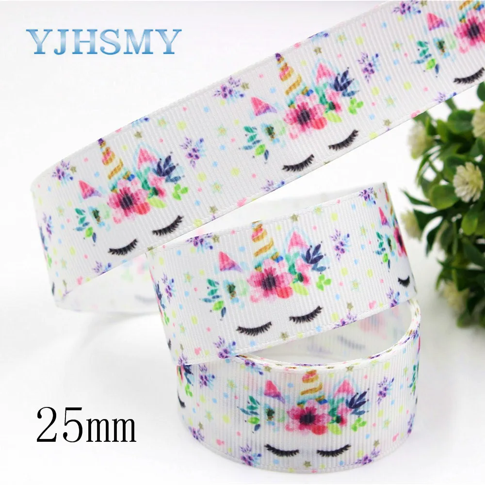 YJHSMY D-18119-180 22/25 мм 5 ярдов мультяшная Термотрансферная печатная корсажная лента
