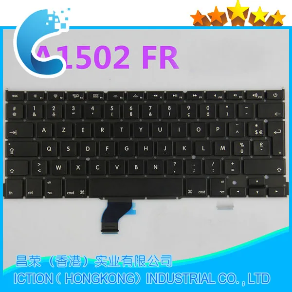Оригинальная новая Французская клавиатура A1502 для Apple Macbook Pro 13 ''Retina