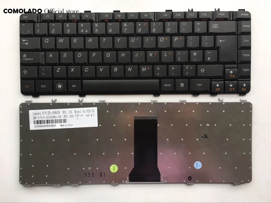 Британская клавиатура для Lenovo B460 IdeaPad Y450 Y460 Y460p Y550 Y550p Y560 Y560d Y560p V460 черная