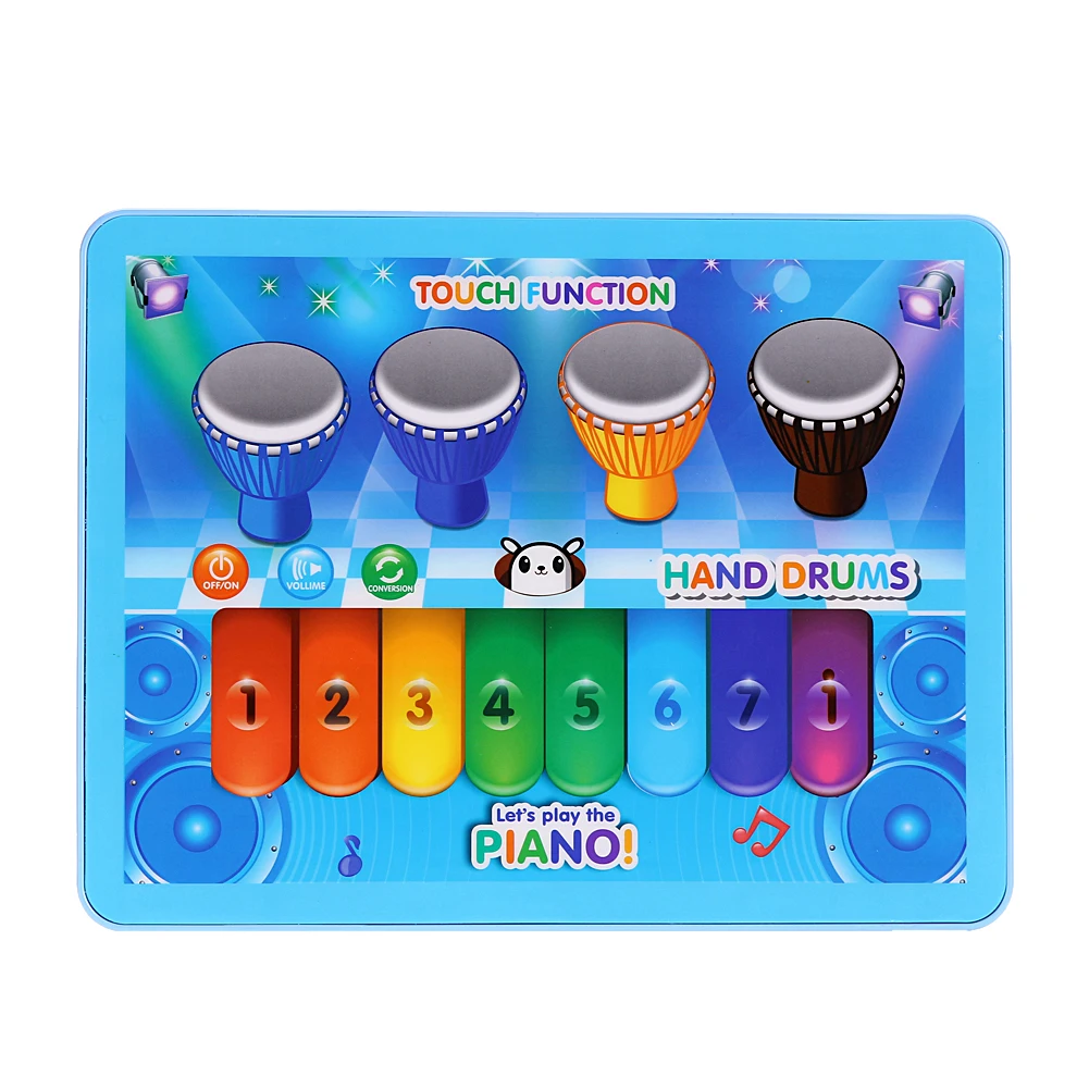 Детская музыкальная игрушка для планшета красочный сенсорный экран пианино