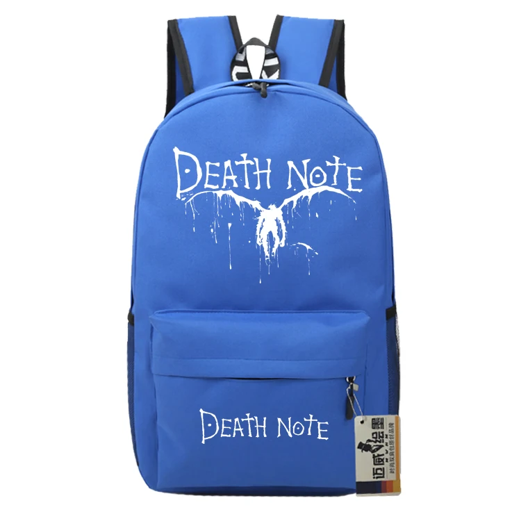 Death Note школьные рюкзаки для детей сумка подростков модная нейлоновая на плечо