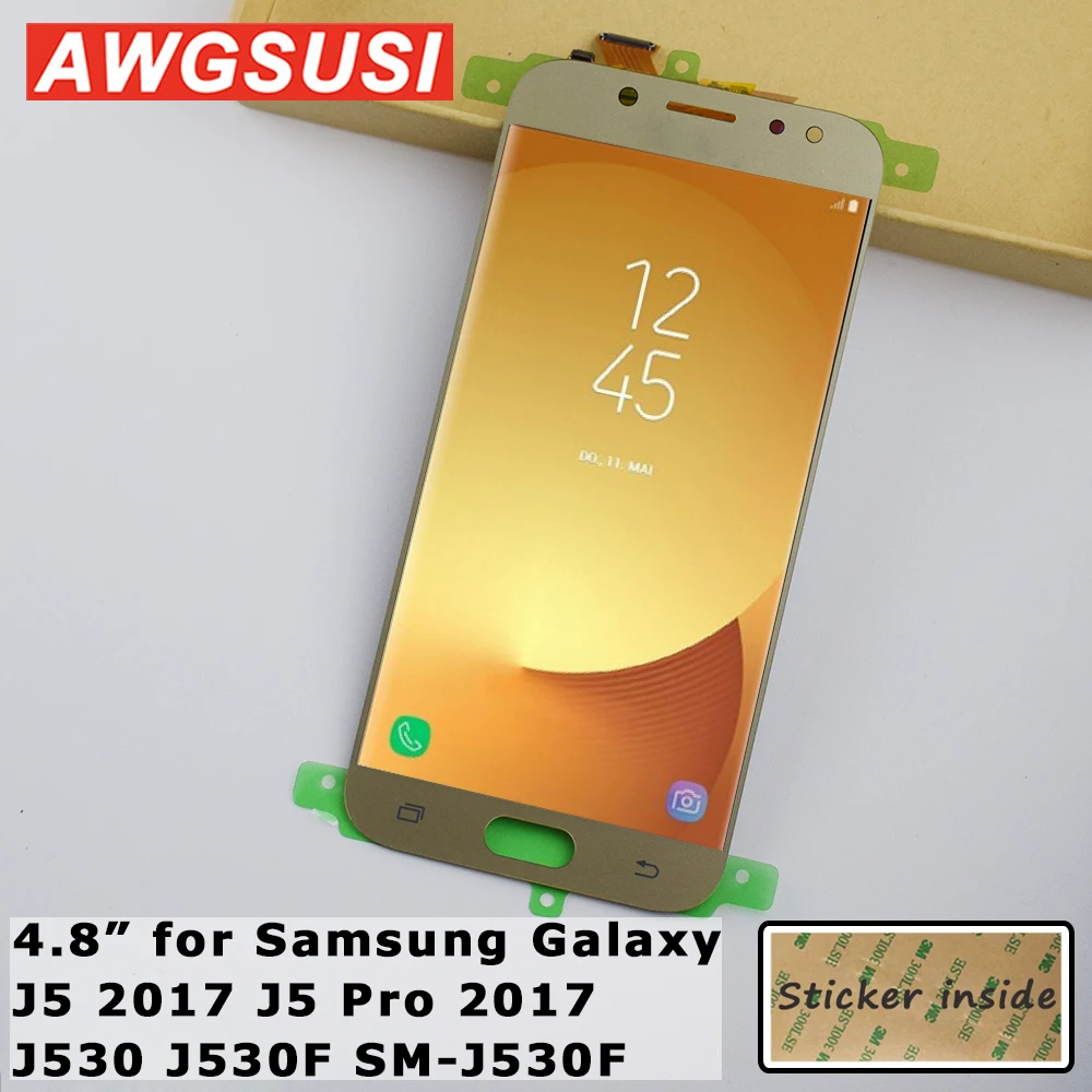 Для SAMSUNG GALAXY J530 ЖК-дисплей Сенсорный экран Сенсор + Дисплей в сборе для Сань Син J530F