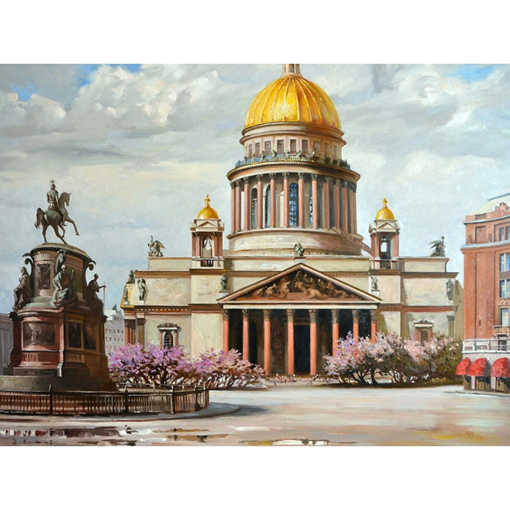 5D алмазная вышивка ландшафт СПб полный квадрат Алмазная Картина Пейзаж горный