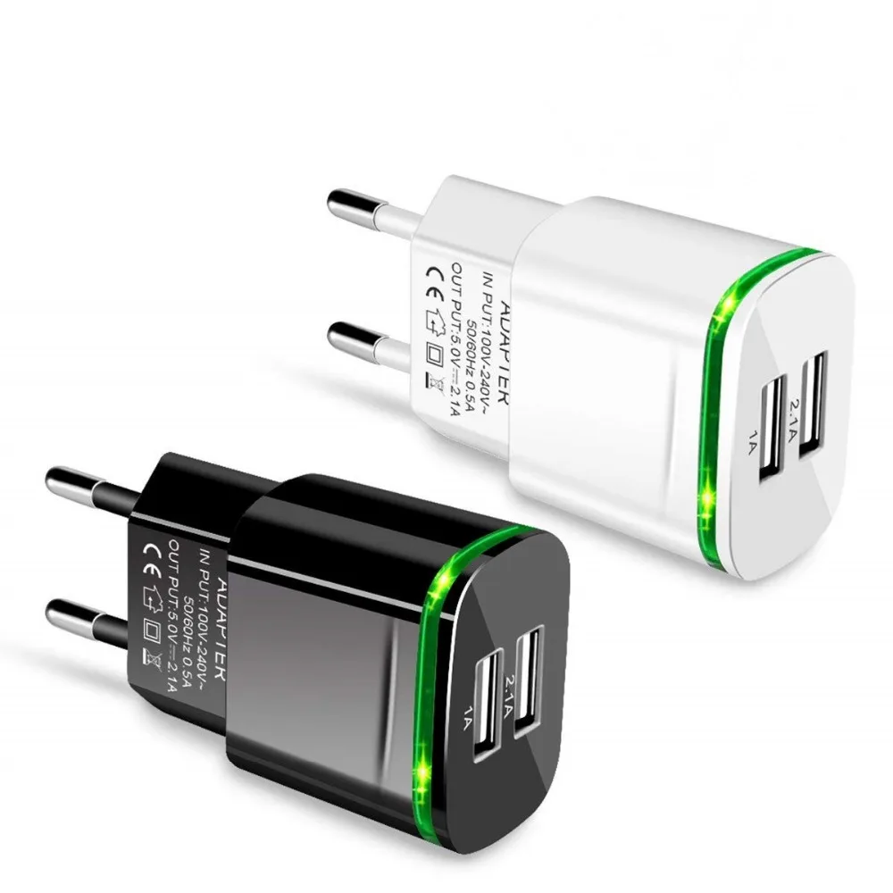 Светодиодные лампы 5 в 2.A быстрое зарядное устройство 2 0 usb для ios iphone Samsumg Huawei