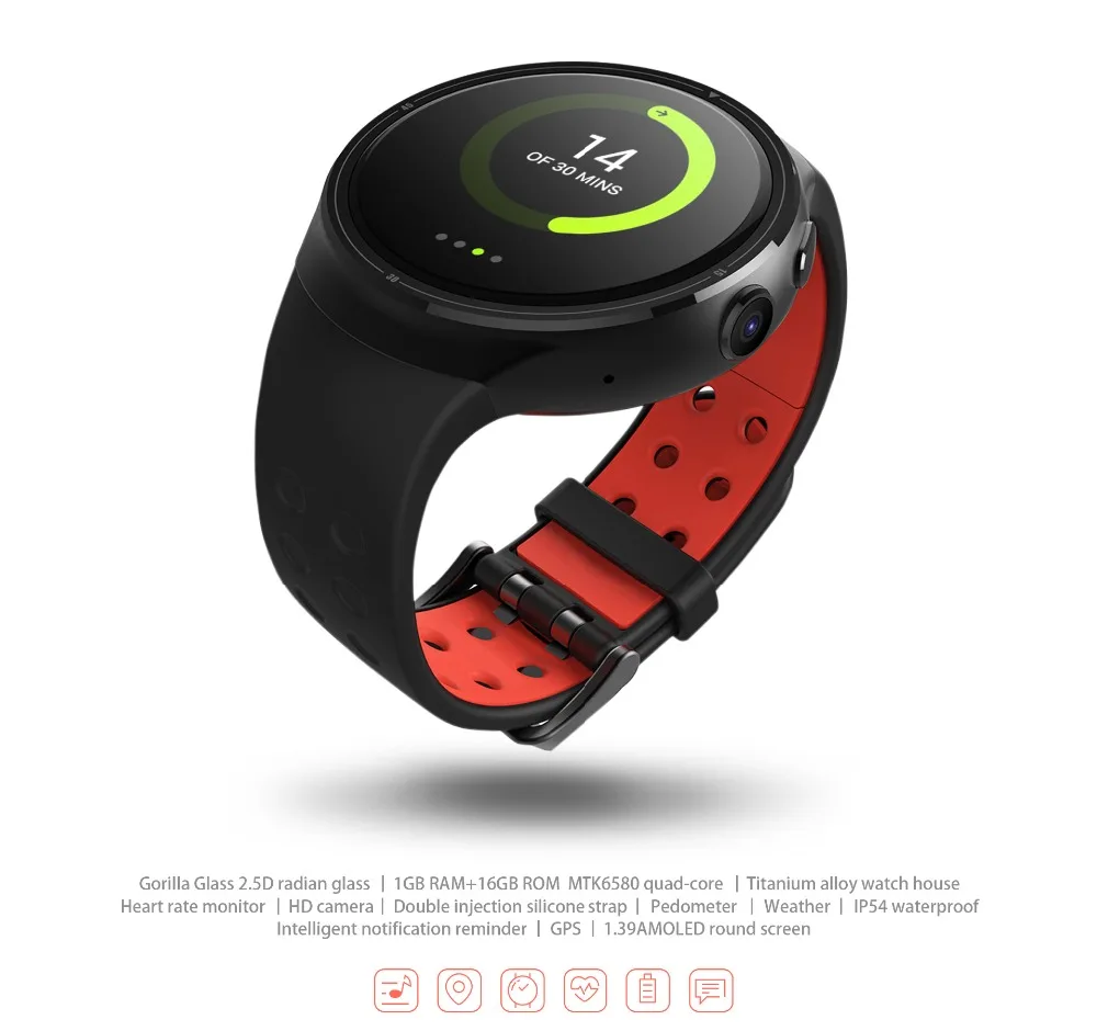 Finow Z10 smart watch Для мужчин android 5 1 MTK6580 Android устройств smartwatch Спорт трекер Поддержка