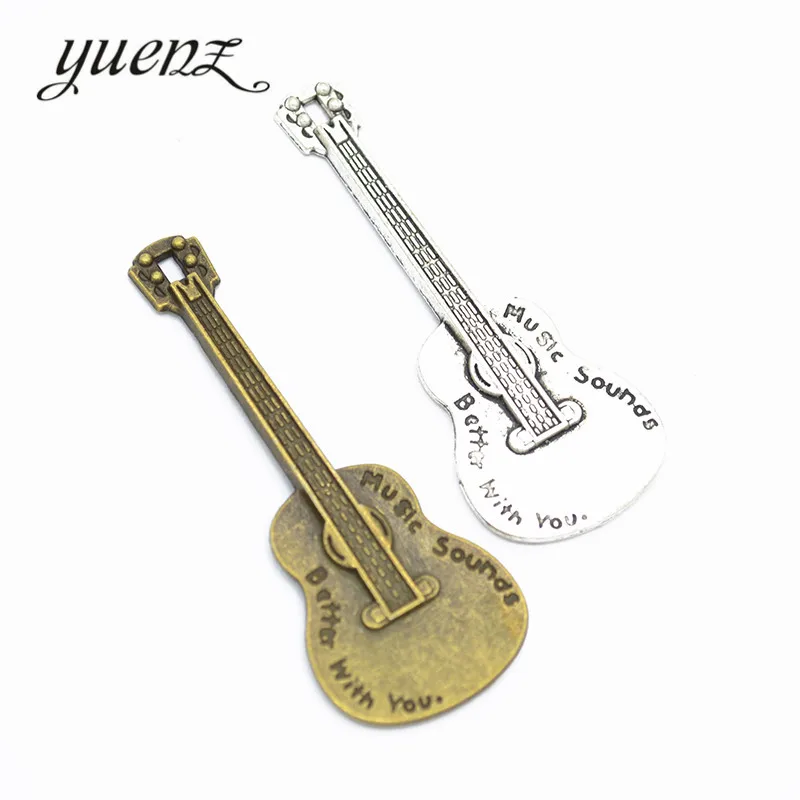 

YuenZ 2 шт. Подвески в виде гитар кулон ювелирные изделия ручной работы 32*23 мм P119