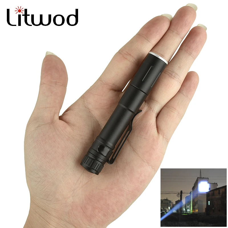 Litwod Z40 7 Вт XP G Q5 2000LM Мини светодиодный фонарик с зумом водонепроницаемый