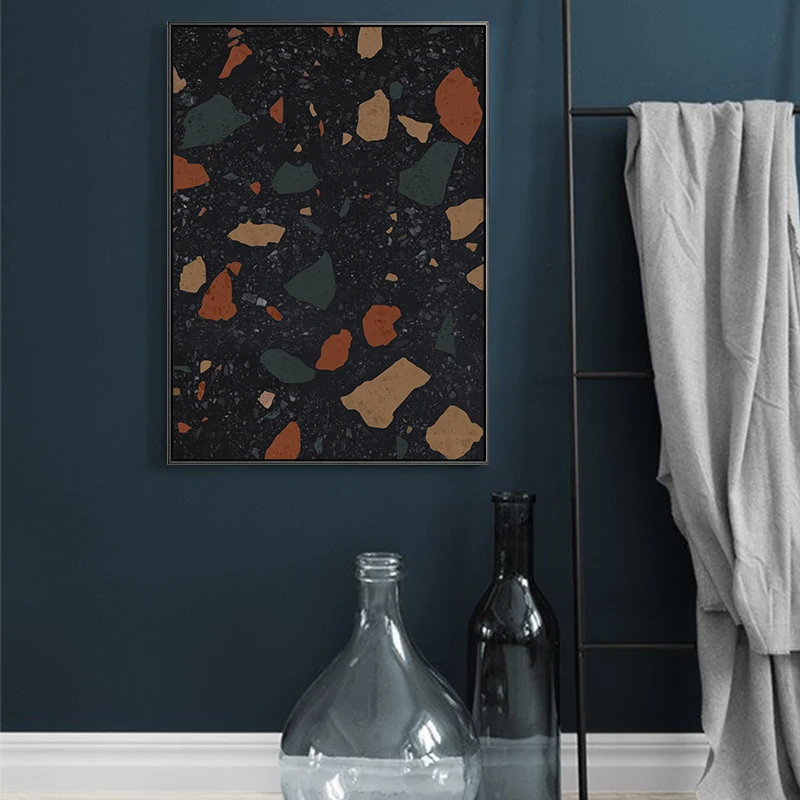 Terrazzo постеры и принты Картина на холсте для гостиной современный абстрактный