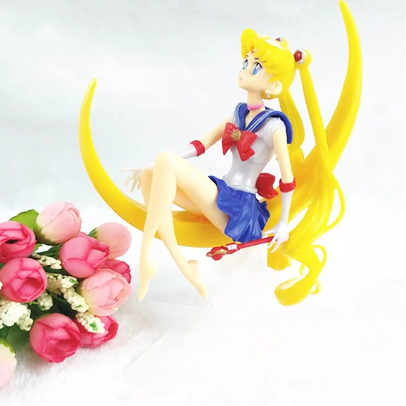 Лидер продаж аниме кукла Sailor Moon Tsukino Usagi 15 см украшение торта из ПВХ подарки на