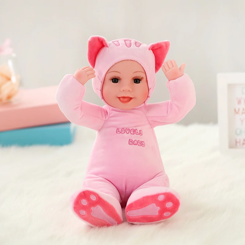 Кукла Reborn 35 см Реалистичная плюшевая спать спокойно кукла мягкие игрушки для