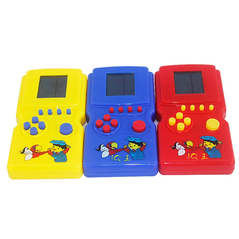 Классические Ручные Электронные игровые игрушки Tetris с ЖК экраном Игровая