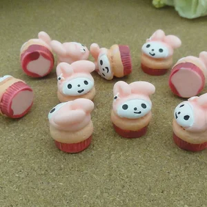 10 шт.партия, кавайный сплошной кролик 12*15 мм