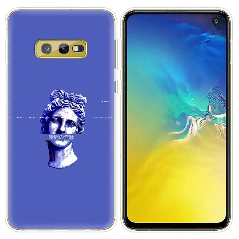 SK-007 Силиконовый чехол для samsung Galaxy S10 S10e S8 S9 J4 J6 A6 A8 плюс 5G M30 M20 M10 A50 A30 A10 крышка», «Микеланджело»/бронзовая скульптура эстет - Цвет: SK-007