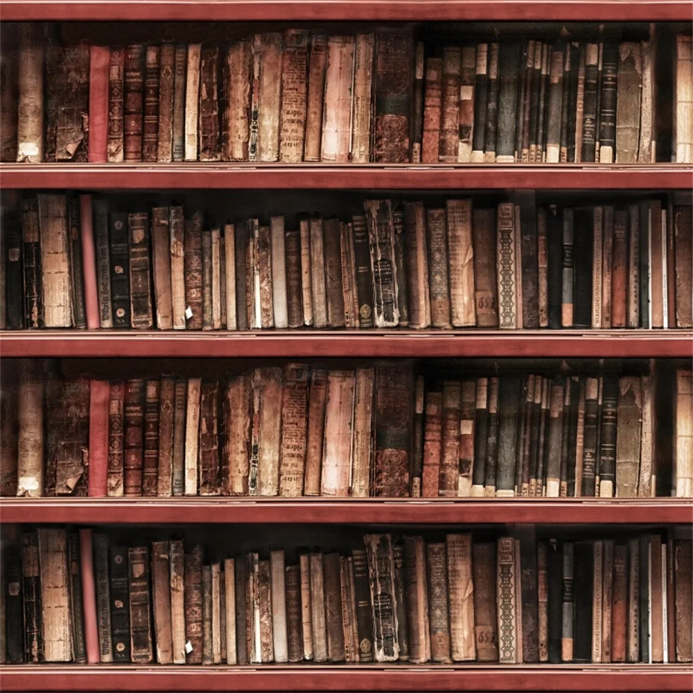 Laeacco старый винтажный книжная полка книги фотографии фоны индивидуальные