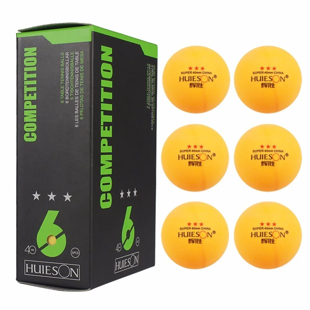 

High Quality 3 Star Ping Pong Balls 40mm/1.57in Diameter 2.9g Table Tennis Ball for Competition Training 6Pcs/Pack White Yellow