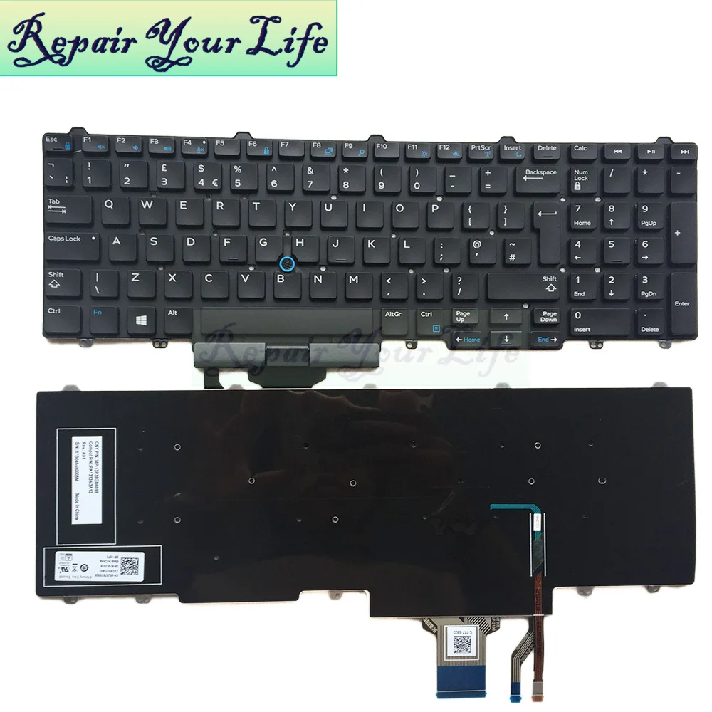 Ремонт You Life Клавиатура для ноутбука DELL Latitude E5550 E5570 E5580 UK раскладка замены