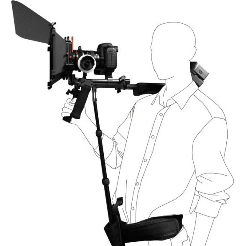Установка для цифровой зеркальной фотокамеры Поддержка штанги/ремень fit плеча Rig подставка крепление поддержка видеокамера камера DV/DSLR для Canon/Nikon