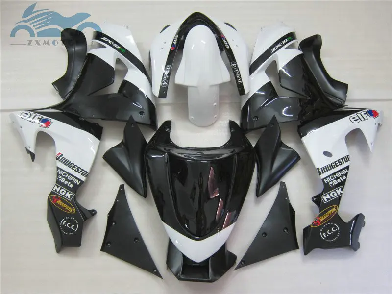 Бесплатный комплект обтекателей на заказ для KAWASAKI Ninja 2006 2007 ZX10R спортивные