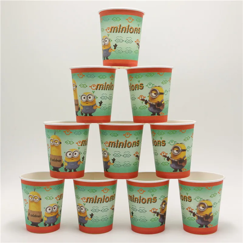 10 шт./партия лидер продаж Миньоны Гадкий я одноразовые бумажные стаканчики с