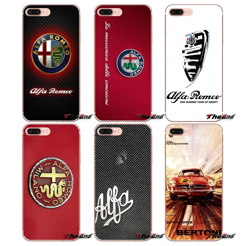 Для Samsung Galaxy J1 J2 J3 J5 J7 A3 A5 A7 2015 2016 2017 J530 J730 Fundas Coque Super car Alfa Romeo Логотип ТПУ силиконовый