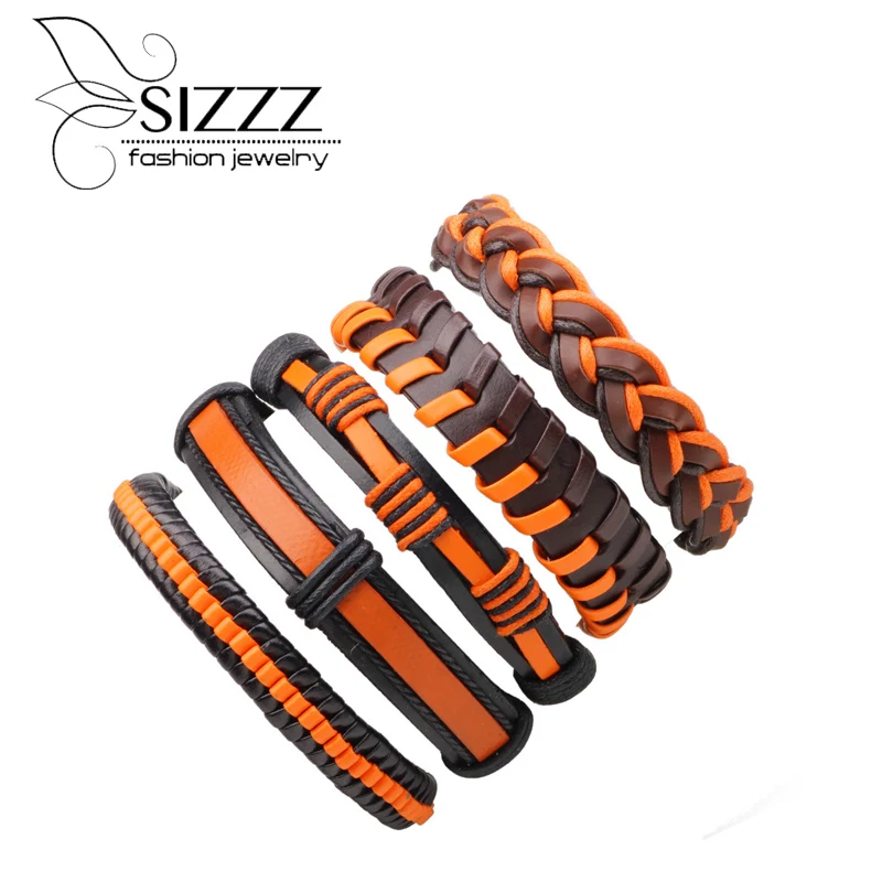 Женский кожаный браслет SIZZZ 19 5 см в европейском и американском стиле|bracelet