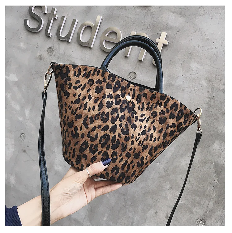 Леопардовый сумка ведро Элитный бренд сумки на плечо Для женщин Crossbody Курьерские сумки для Для женщин Torebki Damskie