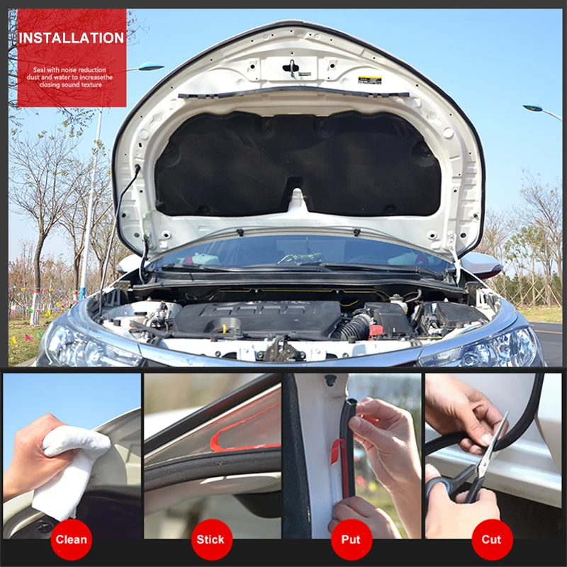 Уплотнительная лента для автомобильной двери 4 м наклейки Большой Тип D Z P