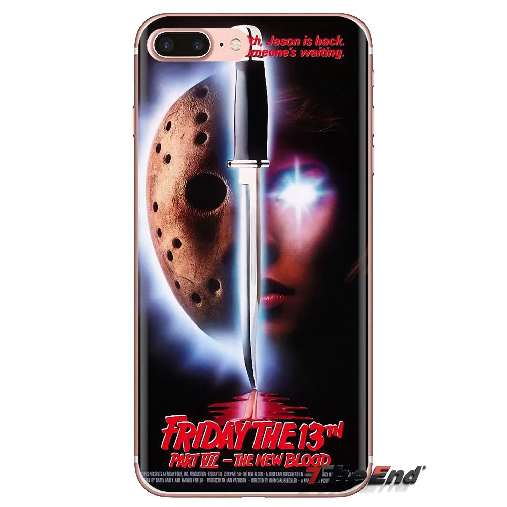 Для iPod Touch Apple iPhone 4 4s 5 5S SE 5C 6 S 7 8 X XR XS Plus MAX Джейсон Вурхиз пятница 13-я маска Чехол для