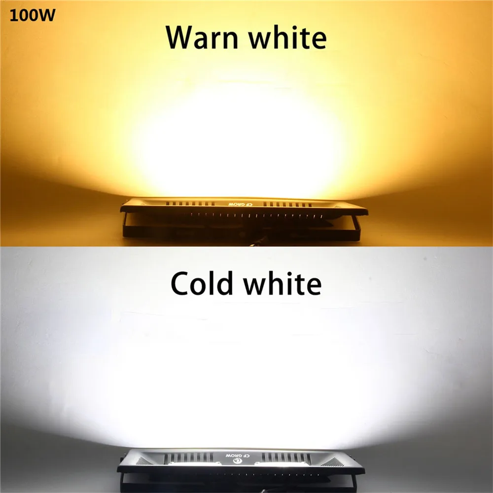 

CF Grow LED Flood Light Waterproof IP67 30W 50W 100W AC COB LED Floodlight 110V 220V Outdoor Wall Garden LED Lighting