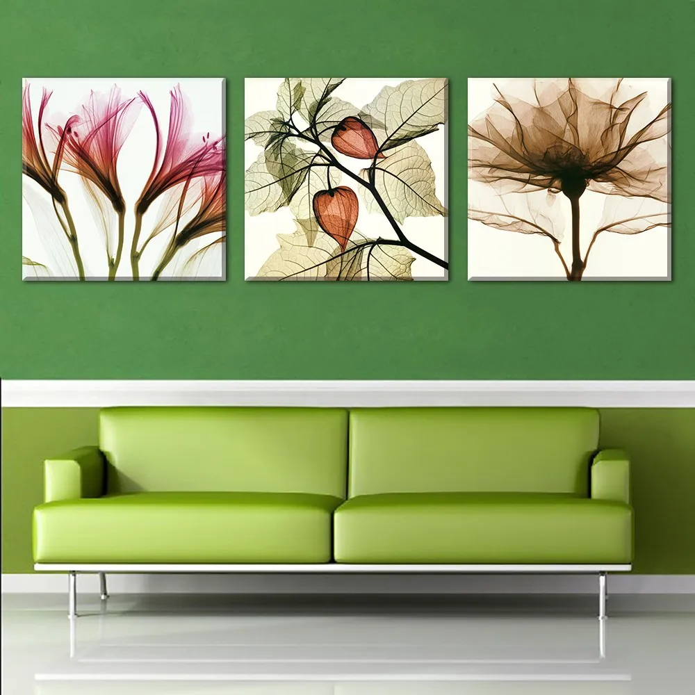 

Абстрактная Современная картина маслом на холсте с цветами, 3 группы, художественное украшение для гостиной