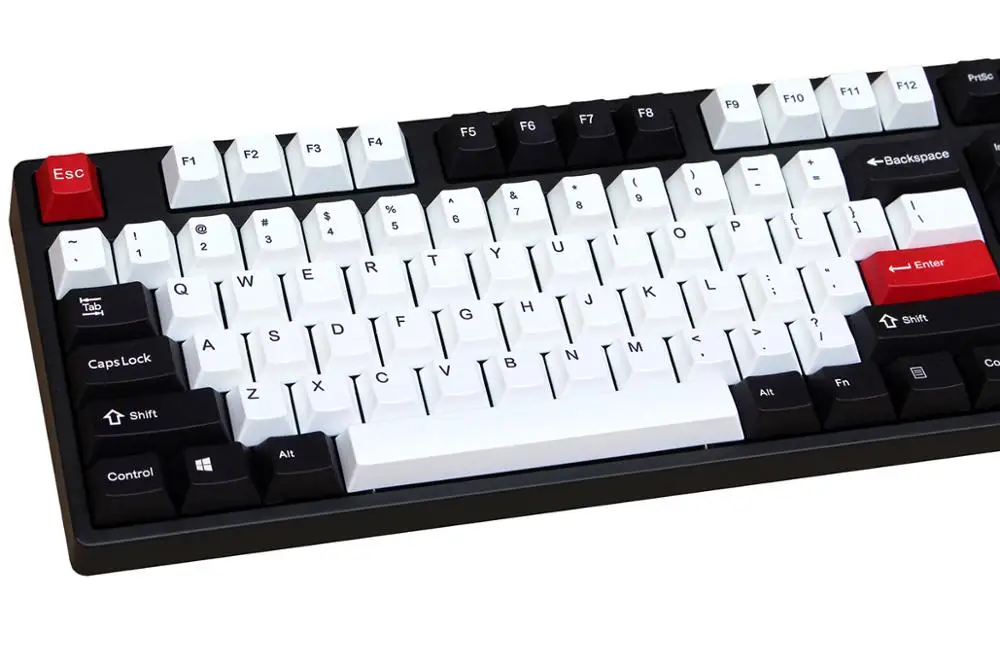 Черный/Красный 108 клавиш сублимированный pbt keycap для механической клавиатуры Cherry Filco Ducky keycap Вишневый профиль только keycaps