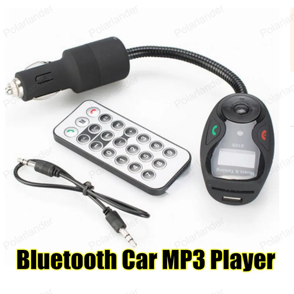 

Bluetooth Car Kit FM Transmitter MP3 Player 3.5mm Audio AUX TF card Slots Dual USB Car Charger For iPhone Samsung GPS