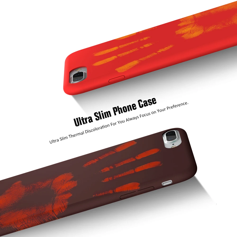 Чехол KISSCASE для iPhone 7 8 термоиндукционный чехол-накладка из ТПУ чехлы Plus 6 s 5 5S SE