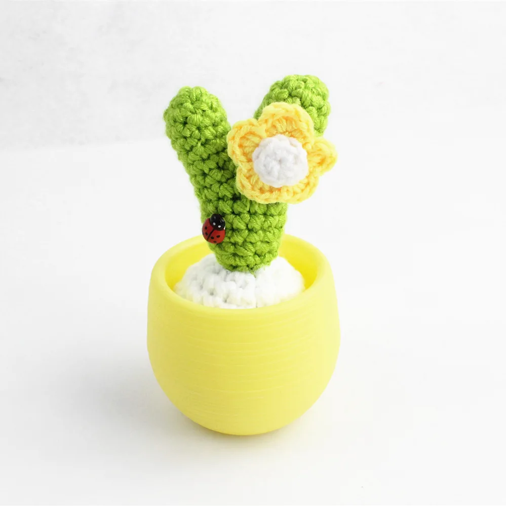 Реквизит для студийной фотосессии вязаные растения креативные кактусы в горшке