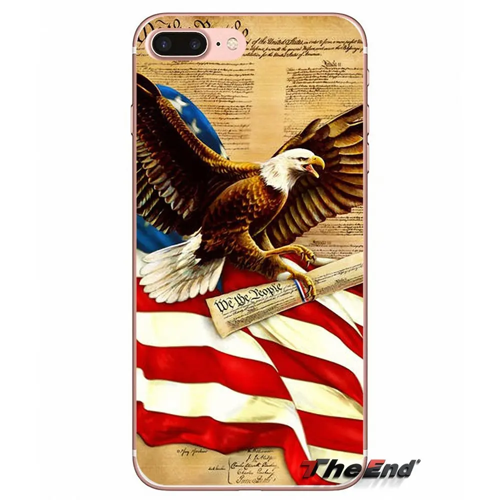 Горячая продажа флаг США Американа баннер ТПУ чехол для Samsung Galaxy S3 S4 S5 MINI S6 S7 edge S8